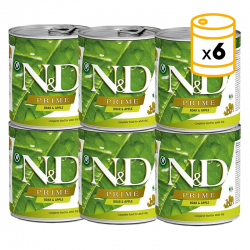Pack latas Farmina ND Dog Prime comida húmeda con jabalí para perros
