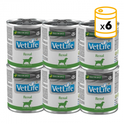 Farmina vet life dog renal caja 6x300gr dieta húmeda para perros