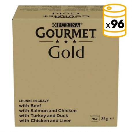 Gourmet Gold Bocaditos Surtidos en Salsa para Gato