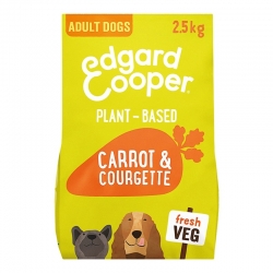 Pienso para perros Edgard & Cooper de origen vegetal con zanahoria y calabacín