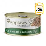 Applaws Latas de Comida Húmeda en Caldo para Gatos con Atún y Algas