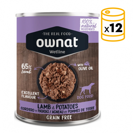 Ownat Wetline comida húmeda para perros lamb & potatoes