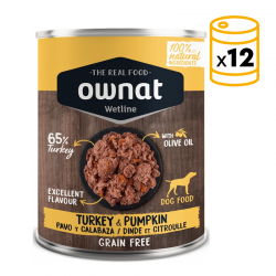 Ownat Wetline comida húmeda para perros trukey & pumpkin