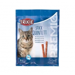 Trixie Stick Quintett Snack para Gatos con Salmón y Trucha