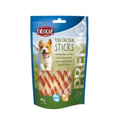 Trixie Fish Chicken Snack para Perros con Pollo y Pescado en Stick