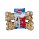 Trixie 2 Huesos Rellenos de Piel Para Perros 10 cm