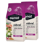 Ownat CLASSIC Mini Adult pienso perro de raza pequeña. Pollo fresco y arroz integral