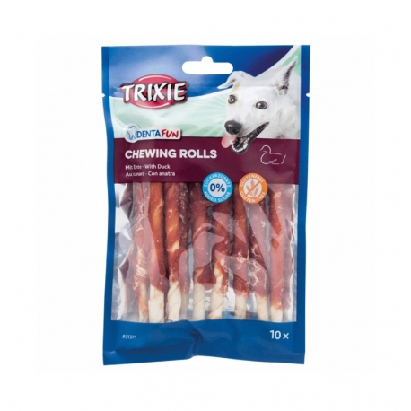 Trixie Tiras Masticables Snack para Perros con Pato 10 unidades