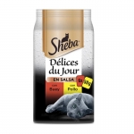 Sheba Délices Du Jour Comida Húmeda en Salsa para Gatos con Pollo y Buey