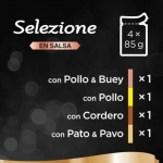 Sheba Selezione Multipack Comida Húmeda en Salsa para Gatos Selección de Carnes