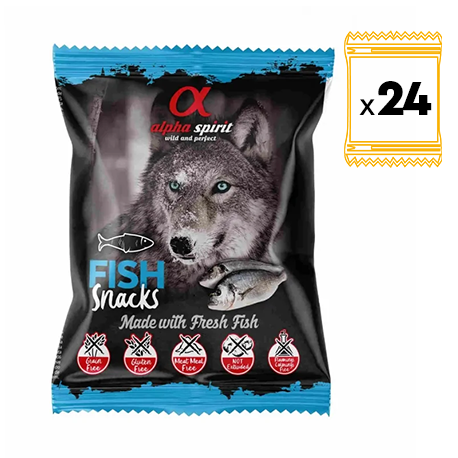 Alpha Spirit Pack Snacks para perro de Pescado