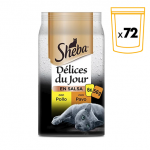 Sheba Délices Du Jour Alimento Húmedo en Salsa para Gato con Pollo y Pavo
