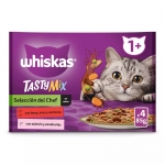 Whiskas Tasty Mix Chef Choice Comida húmeda en Salsa para Gatos