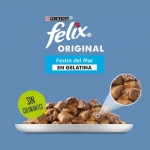 Felix Original Comida húmeda para gatos en Gelatina con Pescado