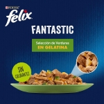 Felix Fantastic Comida húmeda para Gatos en Gelatina Selección de Verduras