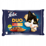 Felix Duo Comida húmeda para Gatos en Gelatina con Selección de Carnes