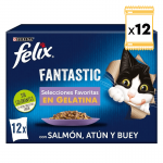 Felix Fantastic Multipack Comida Húmeda en Gelatina para Gatos con Selección Variada