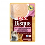 Ciao Bisque Comida Húmeda en Puré para Gatos con Atún y Salmón