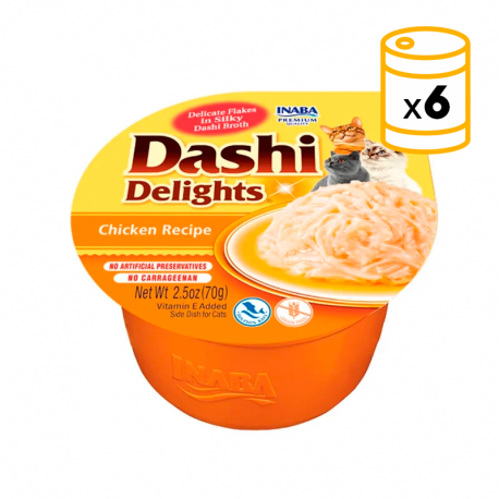 Churu Dashi Delights Comida Húmeda en Caldo con Pollo