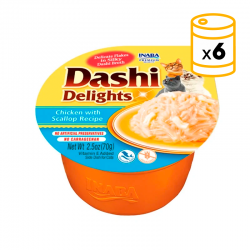 Churu Dashi Delights Comida Húmeda en Caldo con Pollo y Vieiras
