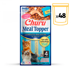 Churu Meal Topper Alimento Complementario para Gatos con Atún y Vieiras