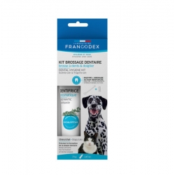 Francodex Kit de Cepillado Dental Para Perros