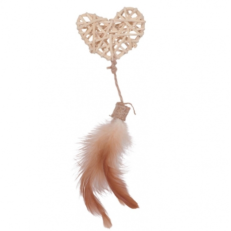 Zolux ECO Mimbre Corazón Ethnicat Juguete para Gatos