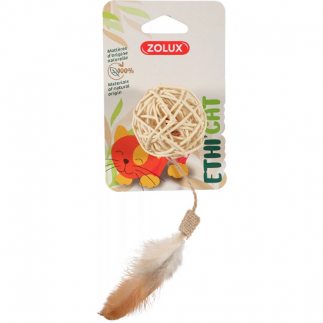Zolux ECO Mimbre Pelota Ethnicat Juguete para Gatos