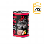 Alpha Spirit Pack de Latas para perros de Pavo y Pera
