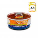 Pack de latas Farmina ND para gatos con Cordero, Calabaza y Arándano