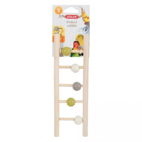 Zolux Escalera de Madera de 5 Peldaños para Pájaros