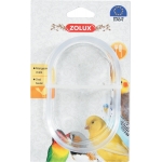 Zolux Comedero Ovalado Transparente de Suelo para Pájaros