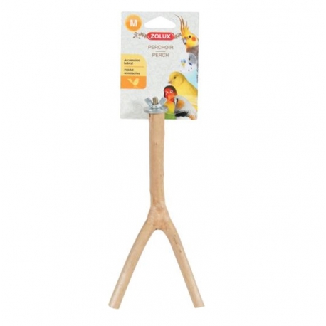 Zolux Percha de Madera Naturaleza para Pájaros