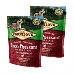 Carnilove-Adult Duck & Pheasant Hairball Control (1)