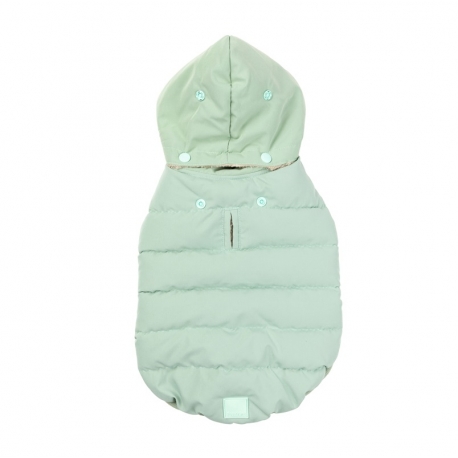 FuzzYard Chaqueta de Plumas para Perros Color Menta