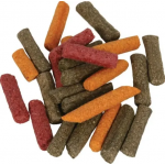 Zolux Crunchy Cup Snack Natural de Zanahoria, Alfalfa y Remolacha para Pequeños Mamíferos