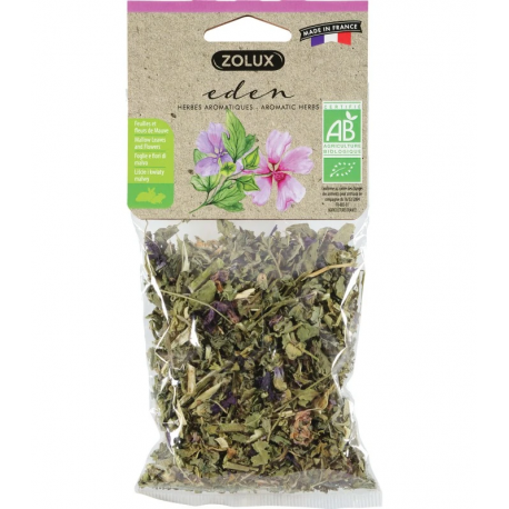 Zolux Eden Malva Hierbas Aromáticas para Roedores