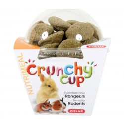 Zolux Crunchy Cup Snack Natural de Alfalfa y Perejil para Pequeños Mamíferos