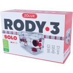 Zolux Rody3 SOLO Jaula para Pequeños Mamíferos color Granada