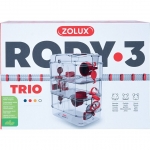 Zolux Rody3 TRIO Jaula para Pequeños Mamíferos color Granada