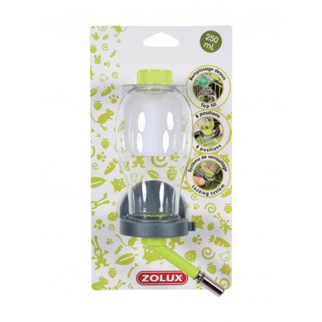 Zolux Botella para Pequeños Mamíferos en Color Verde