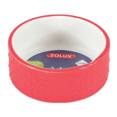 Zolux Comedero Margot Para Pequeños Mamíferos en Color Rojo