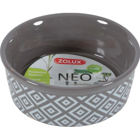 Zolux Comedero NEO para Pequeños Mamíferos Cerámica Gris