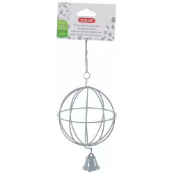 Zolux Bola Colgante Gris para Heno de Pequeños Mamíferos
