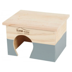 Zolux Caseta de Madera para Roedores Medianos Color Gris