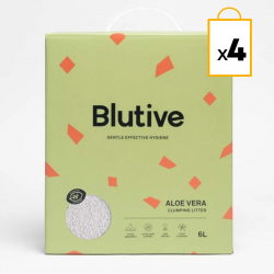 Arena aglomerante Blutive® para gatos aroma Aloe Vera 6L