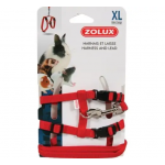 Zolux Arnés y Correa para Pequeños Mamíferos Color Rojo
