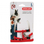 Zolux Arnés y Correa para Pequeños Mamíferos Color Rojo