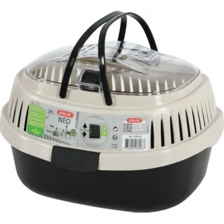 Zolux Transportín NEO para Pequeños Mamíferos color Negro