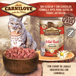 Carnilove Cat Adulto Pouch sabor Jabali